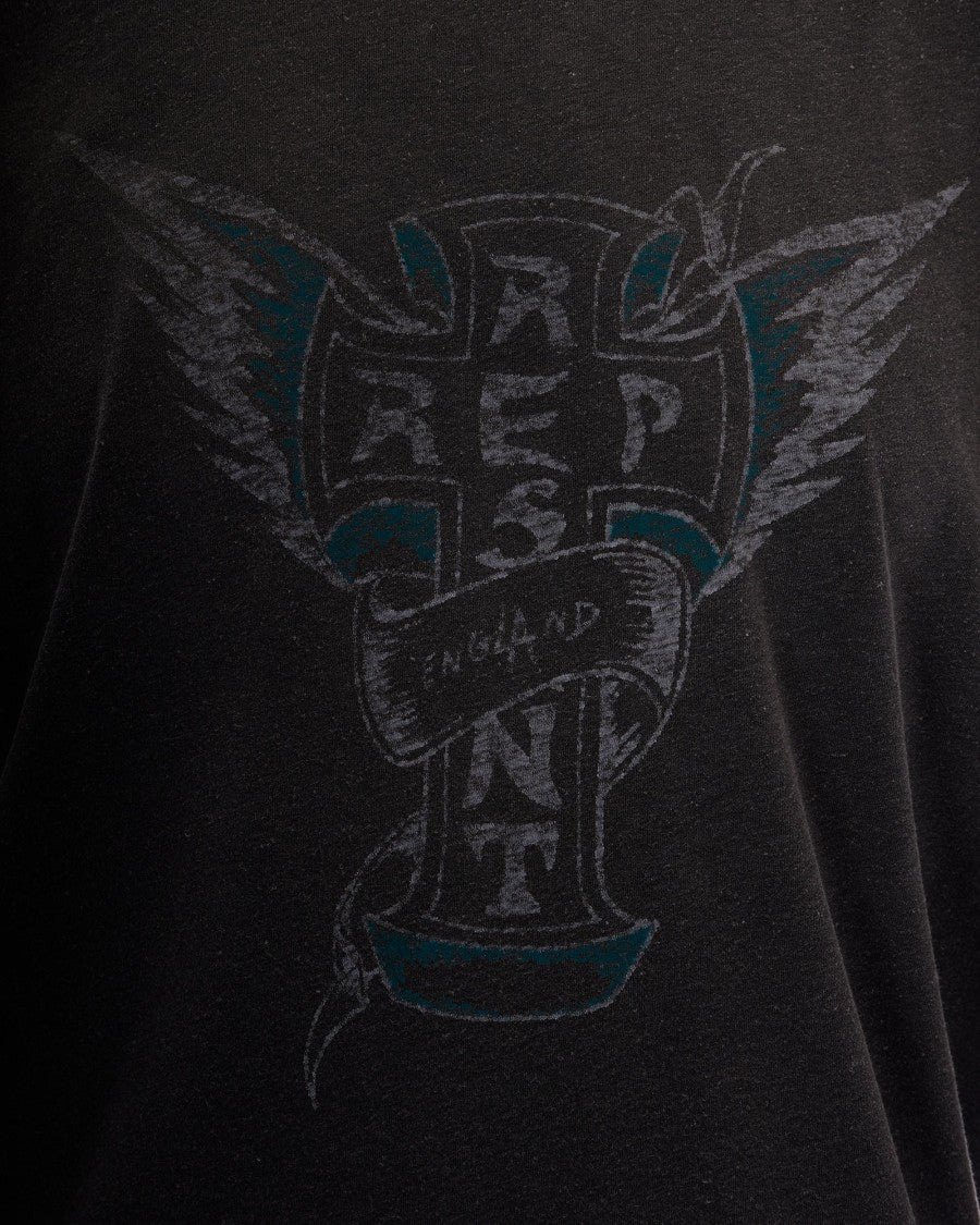 Represent Stained Black Westside Heavy Cotton T-Shirt