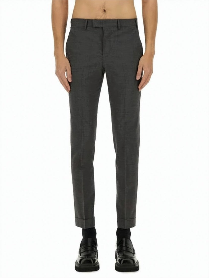 Pt Torino Tailored Straight-Fit Pants With Mid-Rise Waist