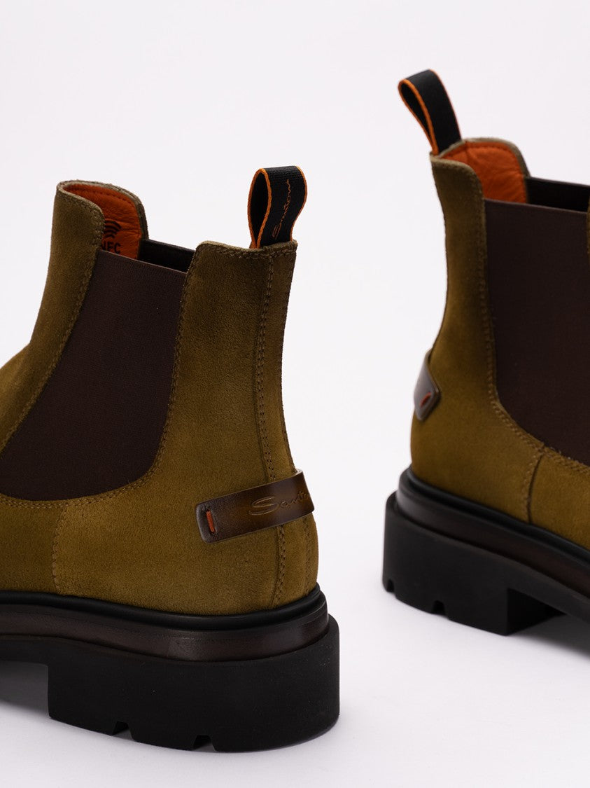 Santoni `Blockage` Slip-On Ankle Boots
