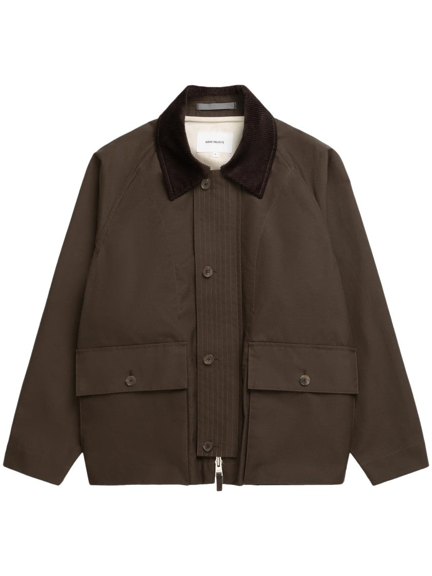 Norse Projects Waxed Finish Raglan Sleeve Jacket