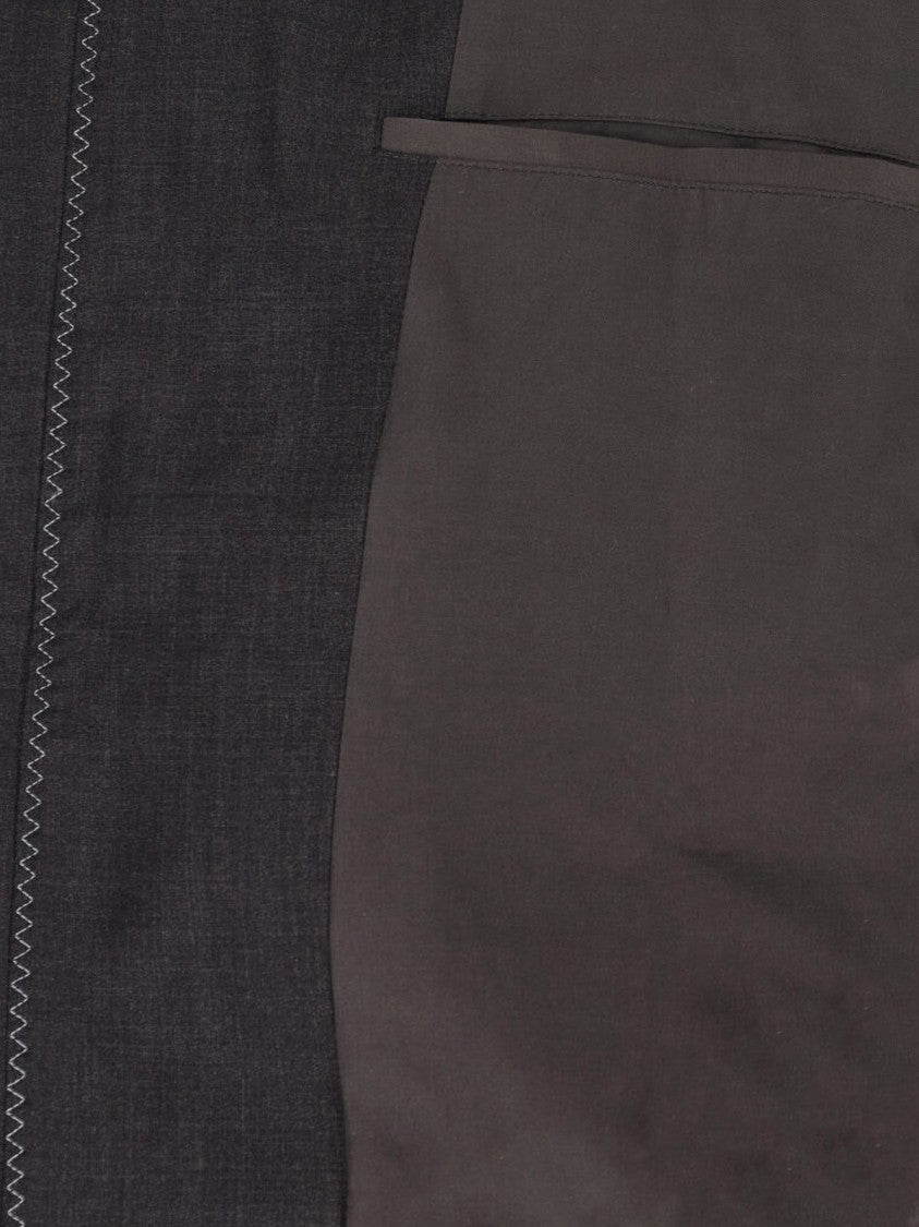 Kiko Kostadinov Brown Fosco Textured Wool Zip Jacket