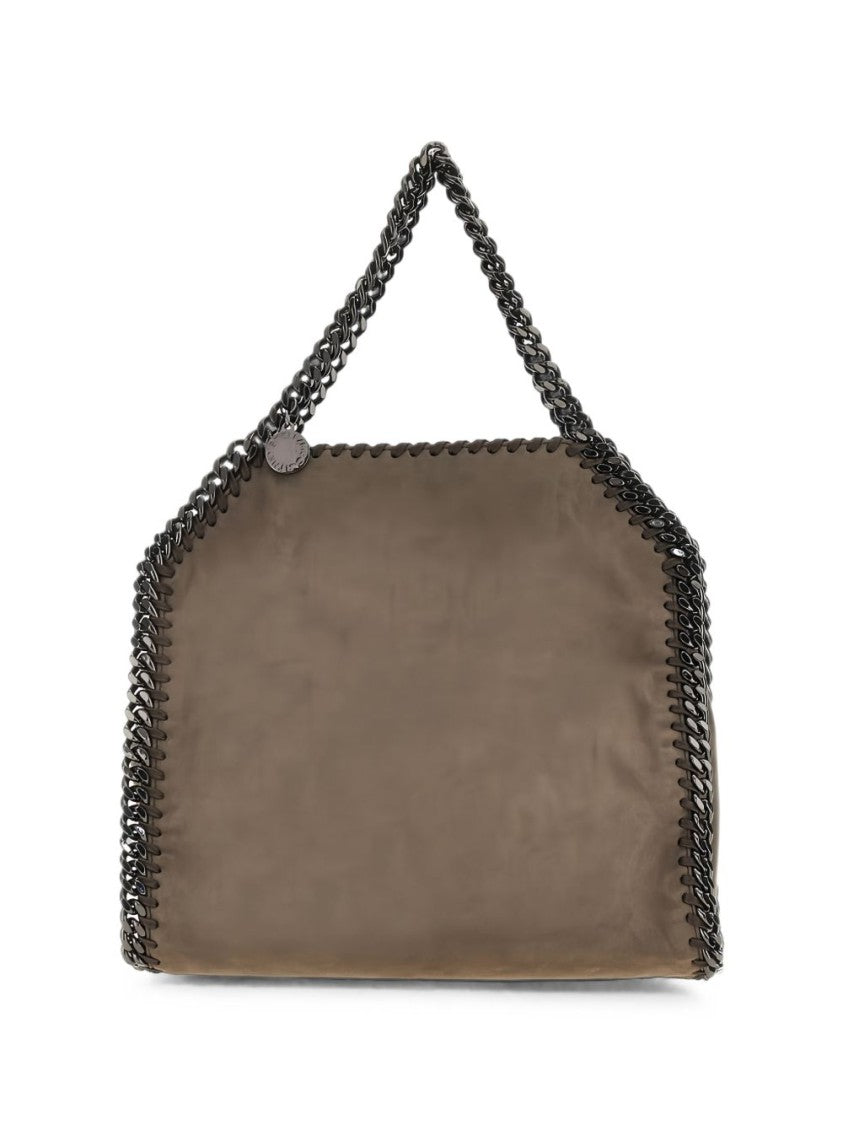 Stella Mccartney Mini Falabella Tote Bag With Bold Chain Trim