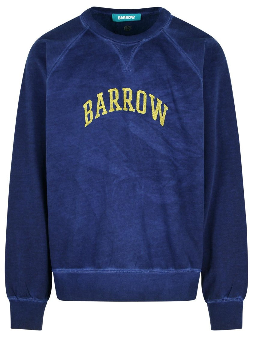 Barrow Navy Cotton Sweatshirt