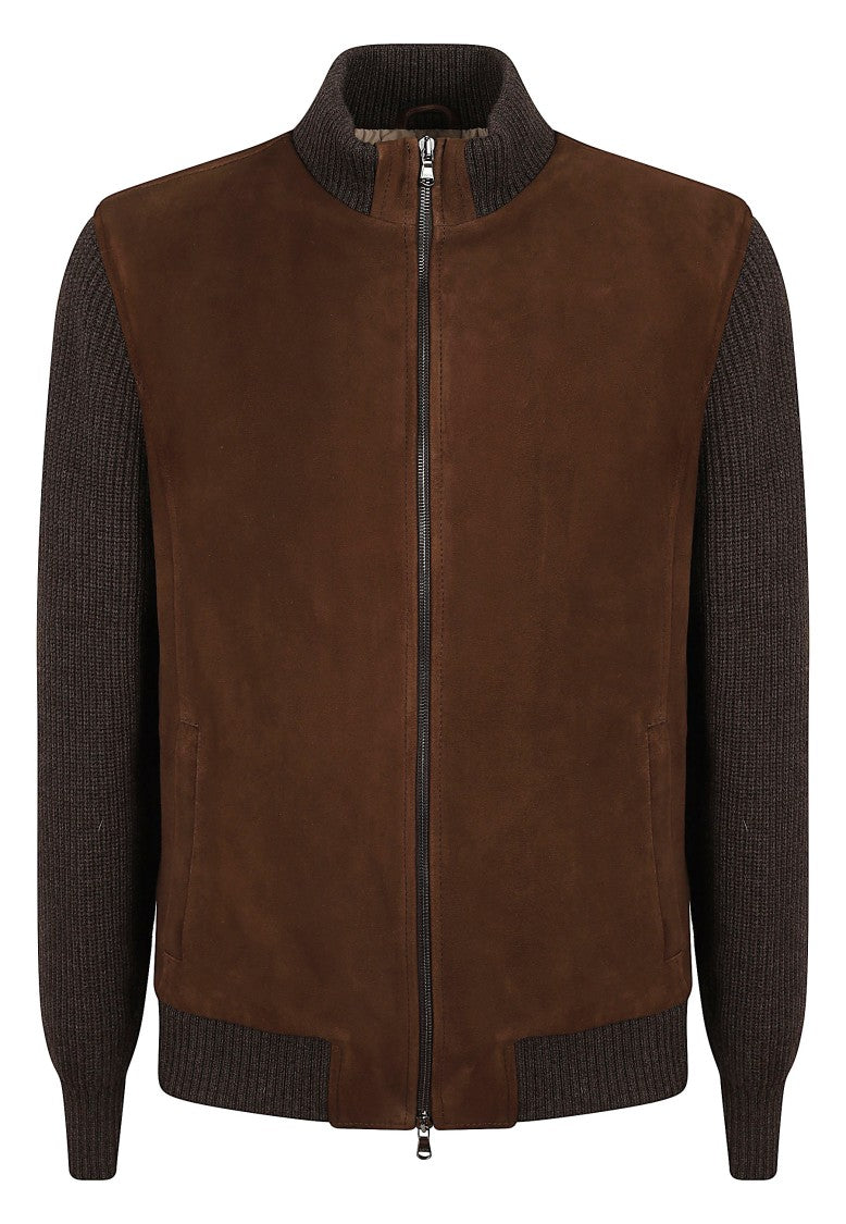 Barba Napoli Brown Lamb Sj Suede Jacket