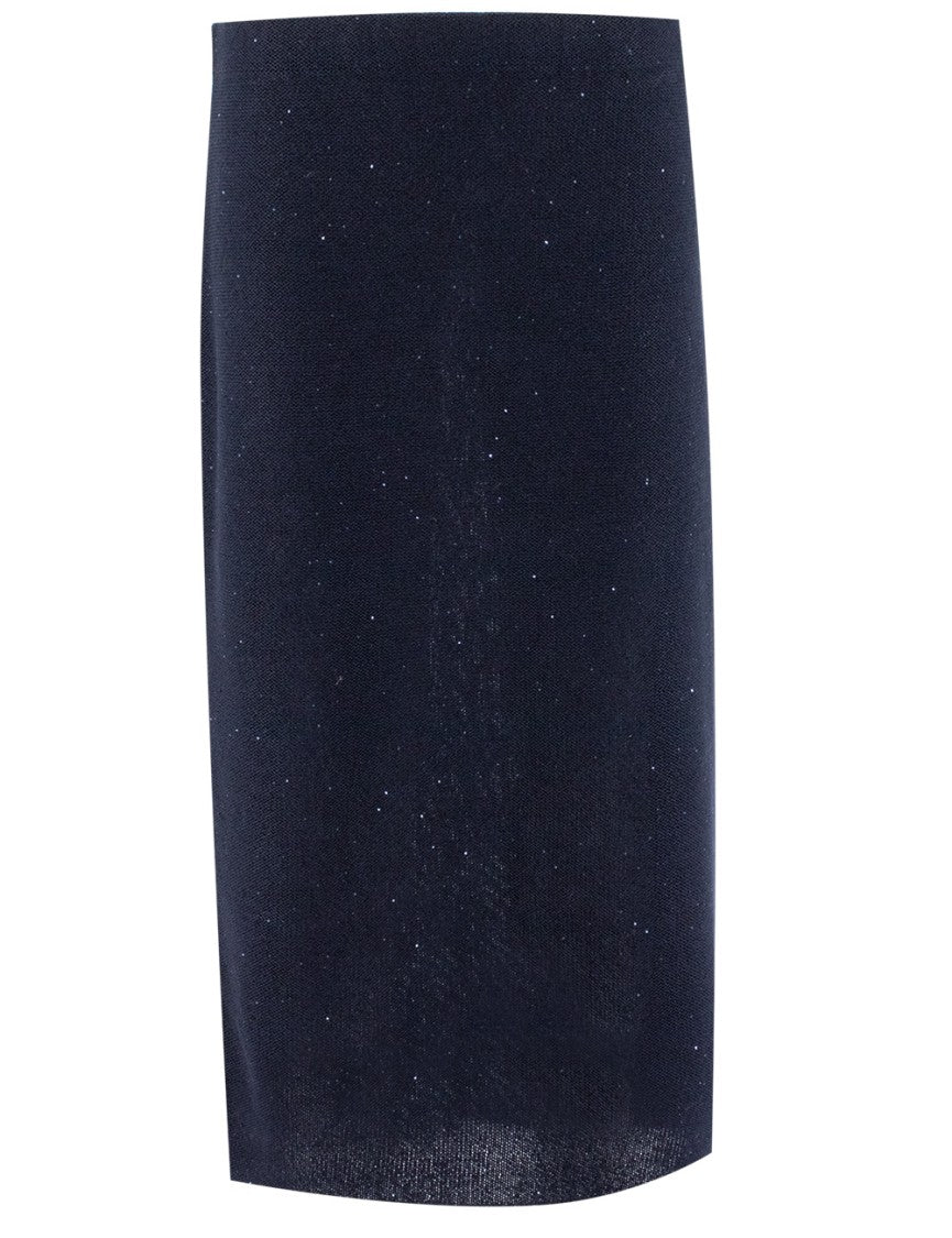 Fabiana Filippi Sequined Pencil Skirt With Cotton-Linen Blend Fabric