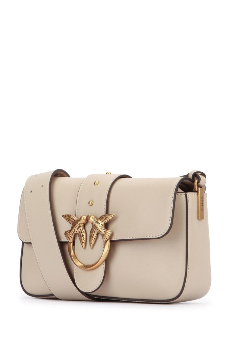 Pinko Rectangular Crossbody Bag With Gold-Tone Bird Clasp
