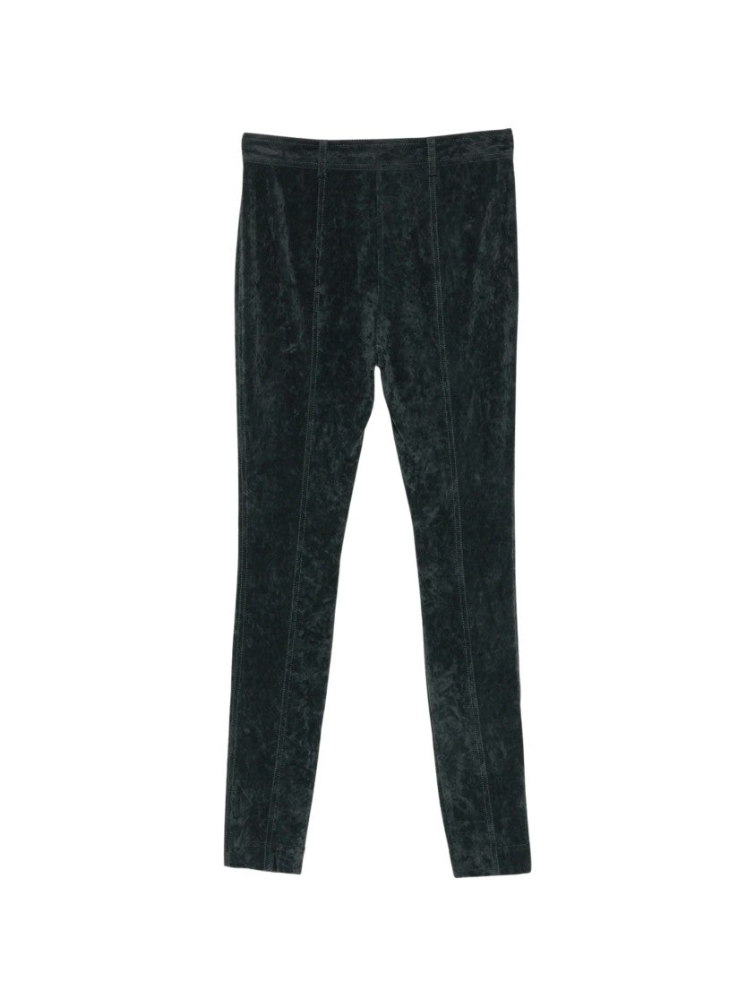 Alberta Ferretti Textured Mid-Rise Tapered Formal Pants