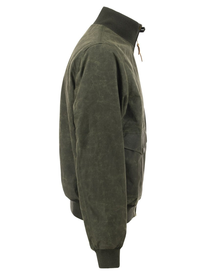 Manifattura Ceccarelli Water-Repellent Cotton Bomber Jacket