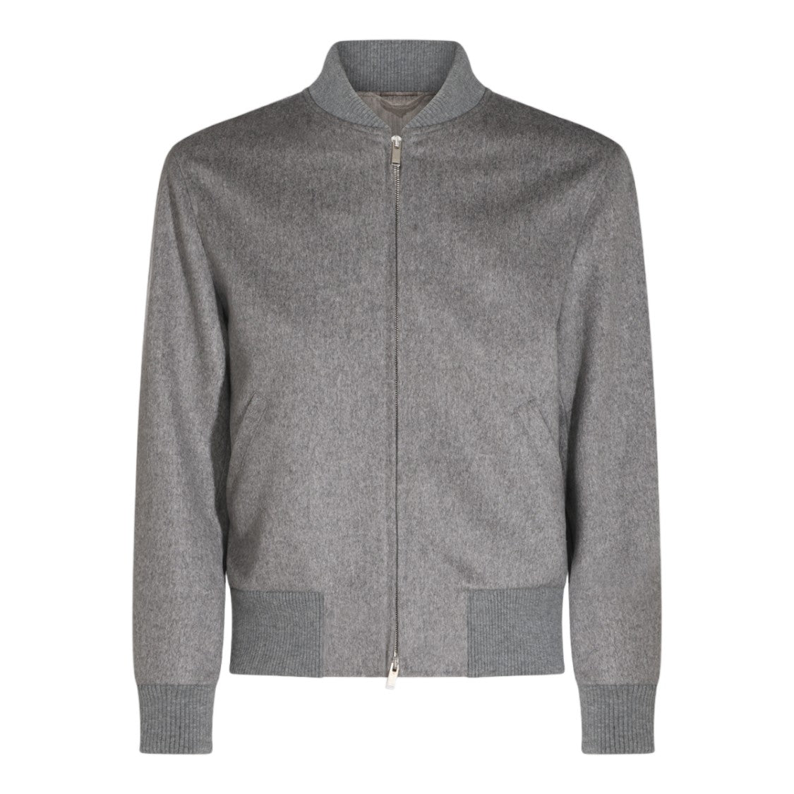 Lardini Textured Fabric Casual Jacket With Ribbed Details