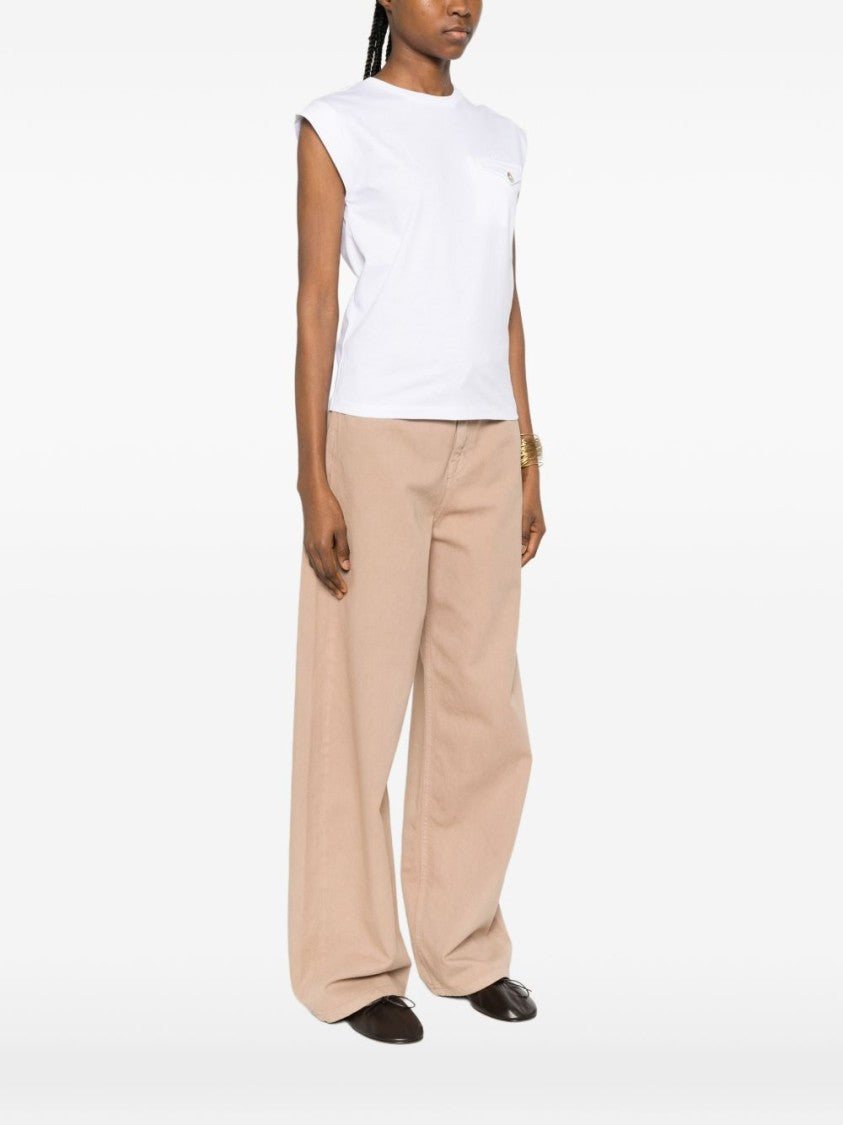Twin-Set Optical White Relaxed Fit T-Shirt