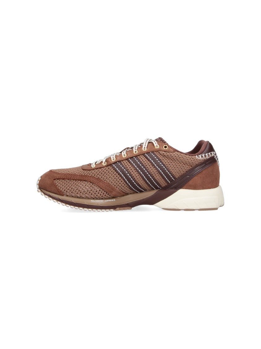 Adidas Originals By Wales Bonner Brown Mesh Suede Accent Sporty Sneakers