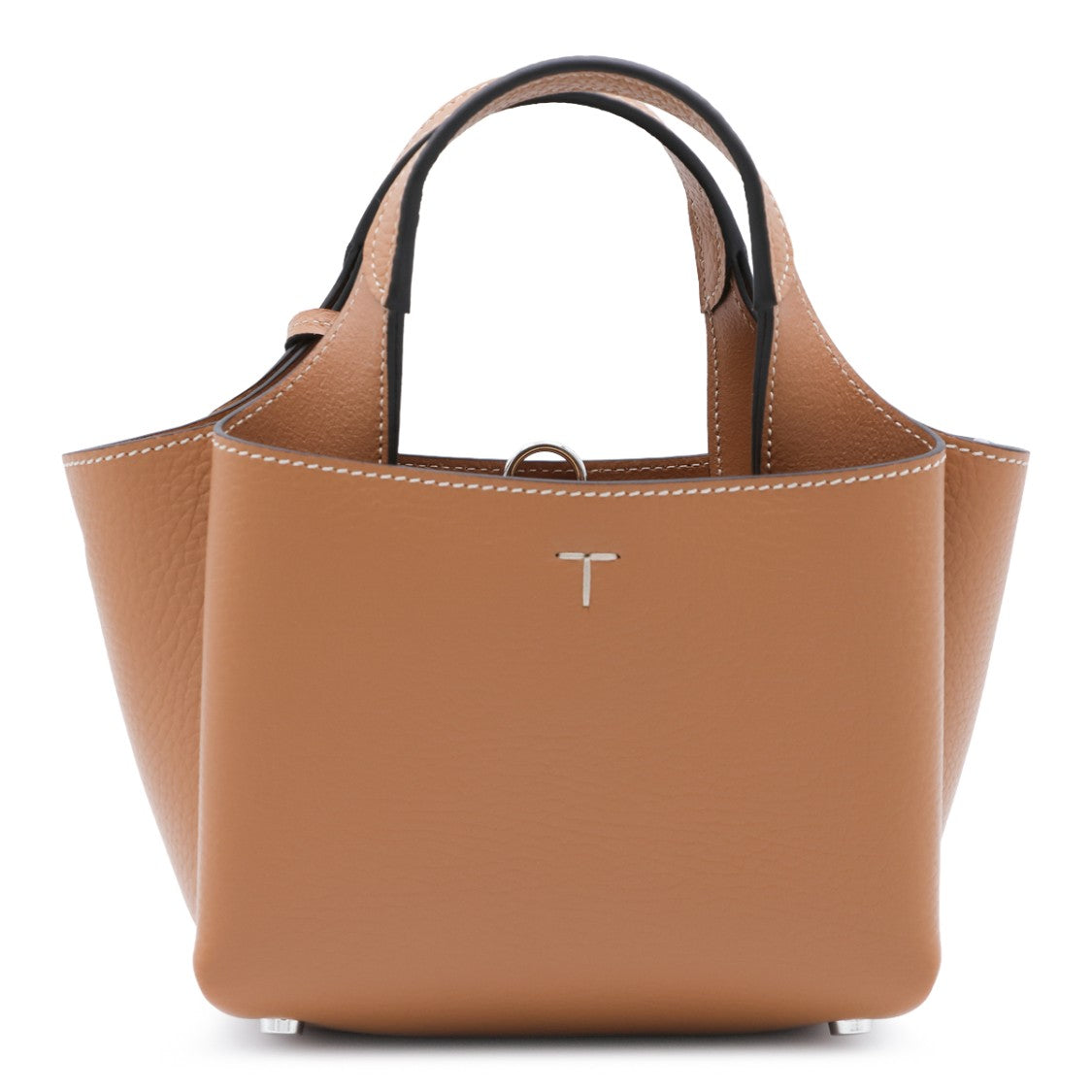 Tod's Minimalist Structured Handbag With T-Shaped Charm