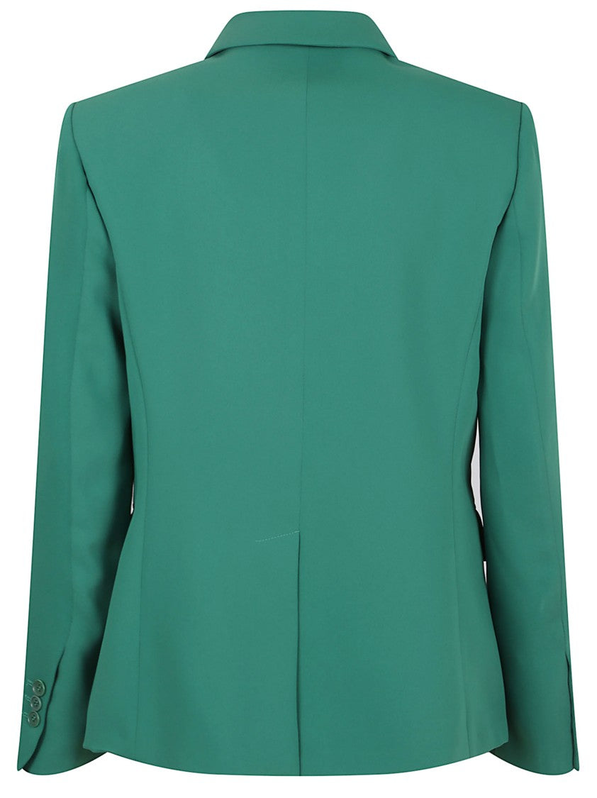 Parosh Tailored Green Jacket With Pointed Lapels