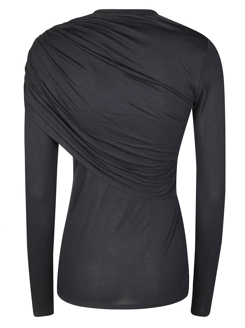 Isabel Marant Étoile Fitted Modal Blend Top With Round Neckline