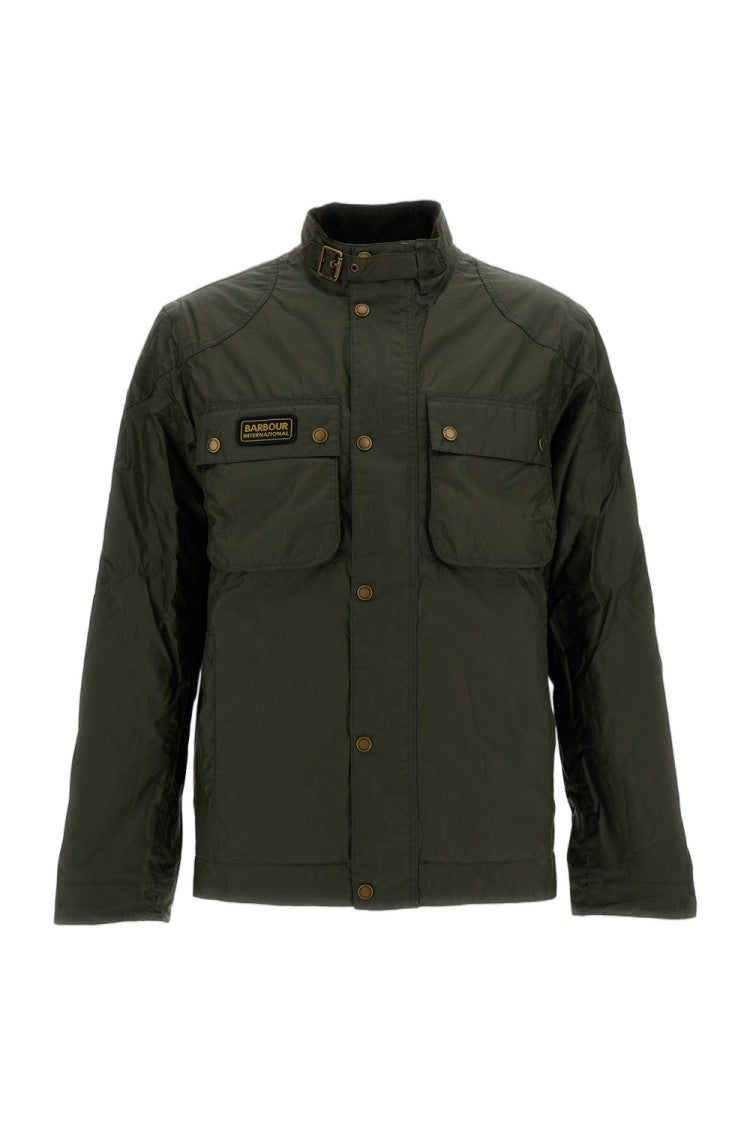 Barbour Black Winter Merton Waxed Cotton Jacket