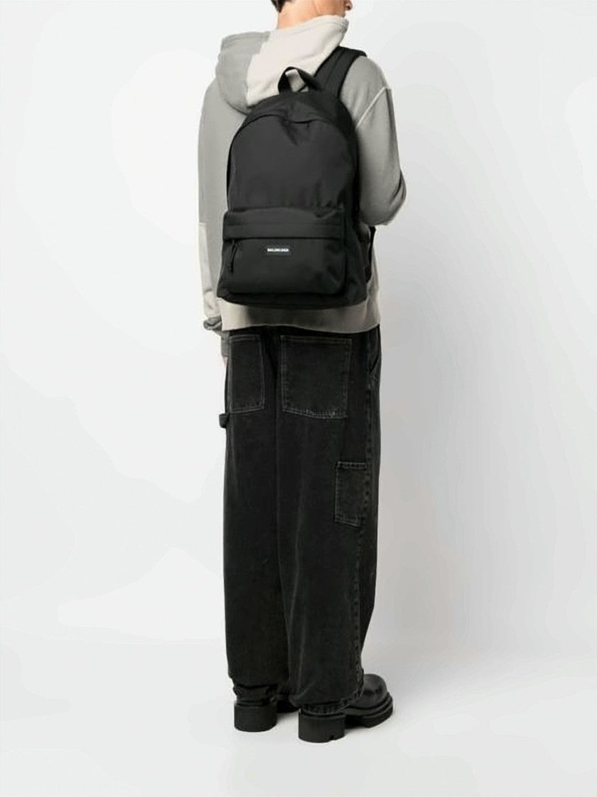 Balenciaga Recycled Polyamide Explorer Backpack With Logo Patch