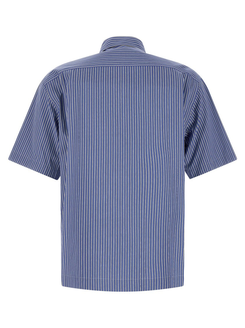 Sacai Vertical Striped Cotton Poplin Shirt