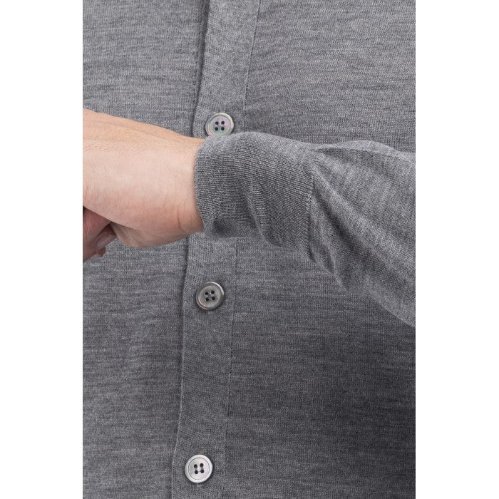 Filippo De Laurentiis Fine Knit Cardigan With High Collar