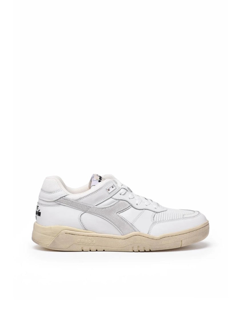 Diadora Heritage White Grey Leather B.560 Sneakers