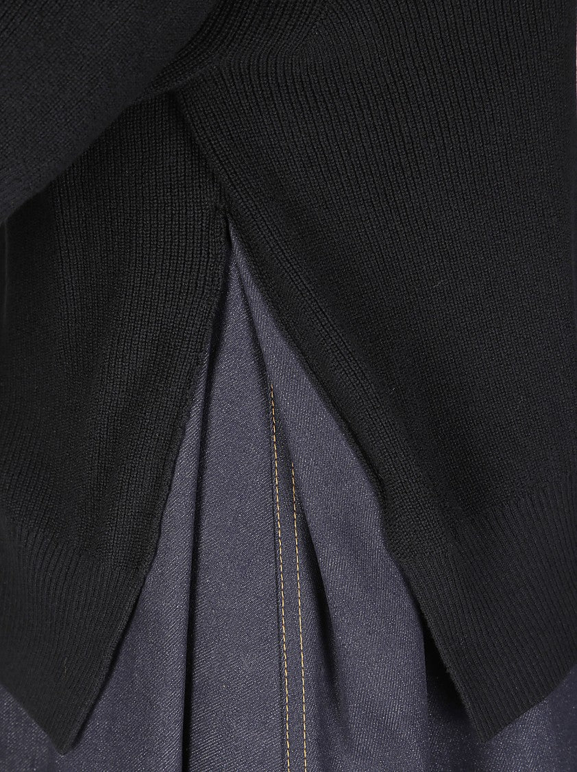 Sacai Denim X Knit Sweater