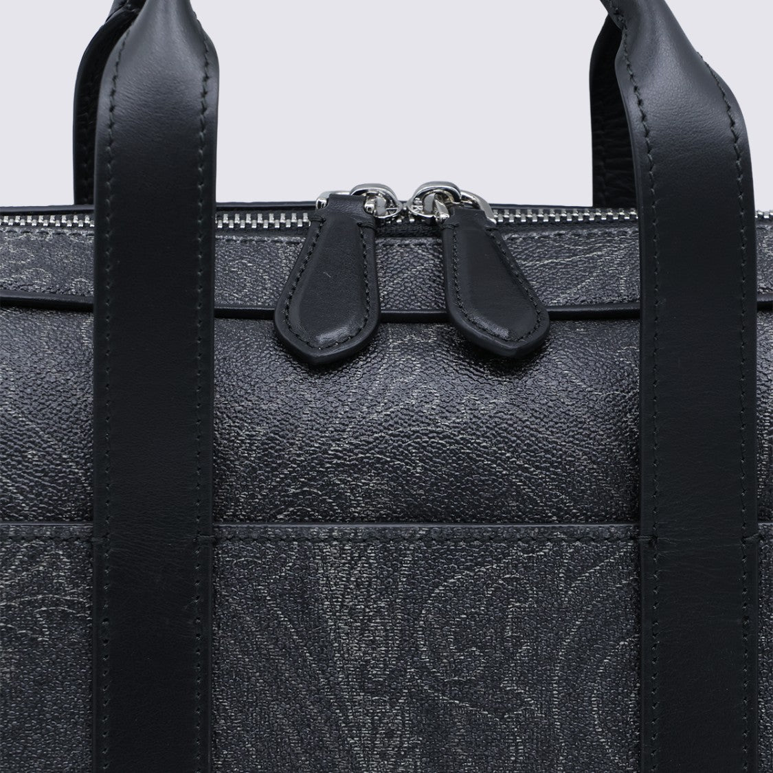 Etro Structured Briefcase-Style Bag With Subtle Paisley Pattern