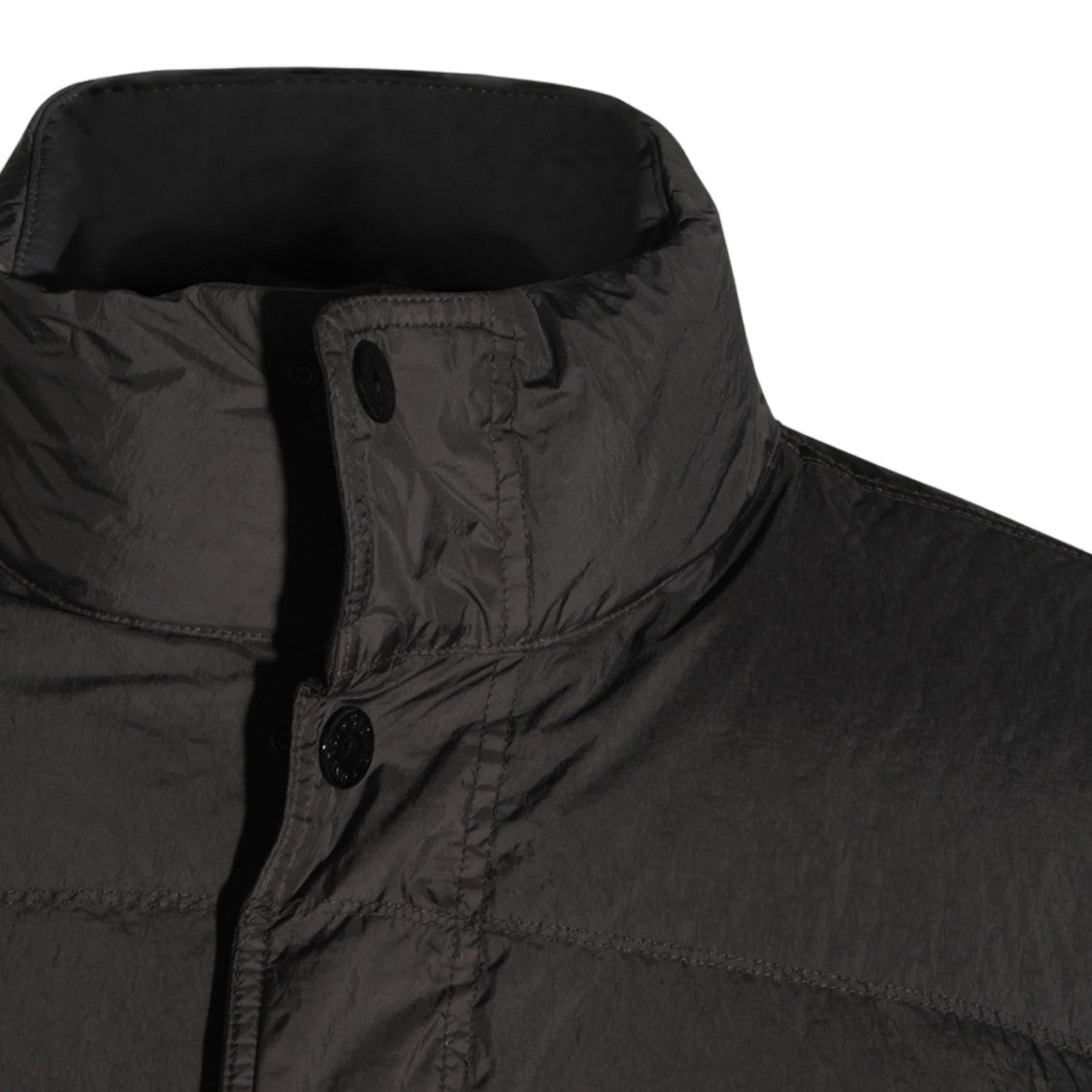 Stone Island Horizontal Quilting Stand Collar Down Jacket