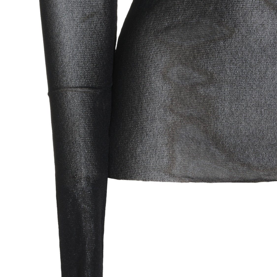 Jean Paul Gaultier Fitted Sheer Mesh Round-Neck Top