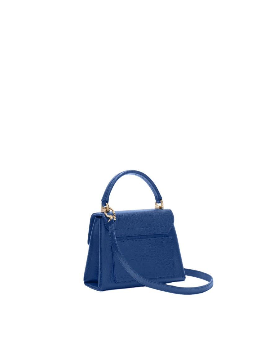Furla 1927 Mini Leather Top Handle, Indigo