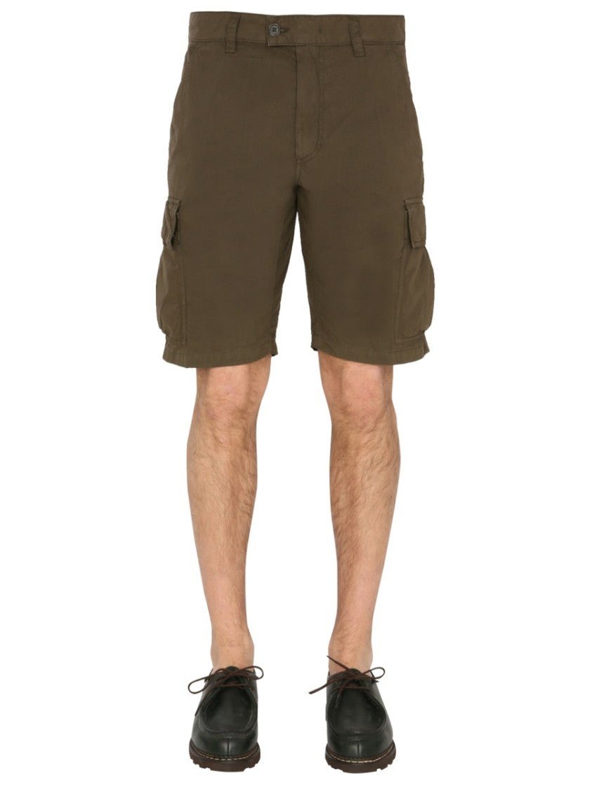 Aspesi Brown Cargo Shorts With Flap Pockets