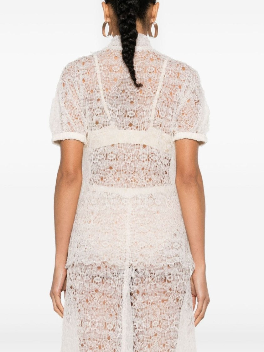 Beaufille Pinta White Lace Shirt