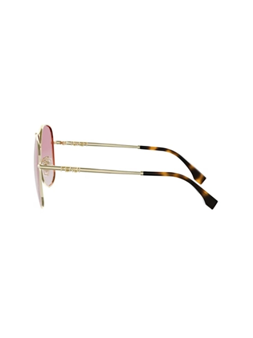 Fendi Gradient Pink-Tinted Oval Sunglasses