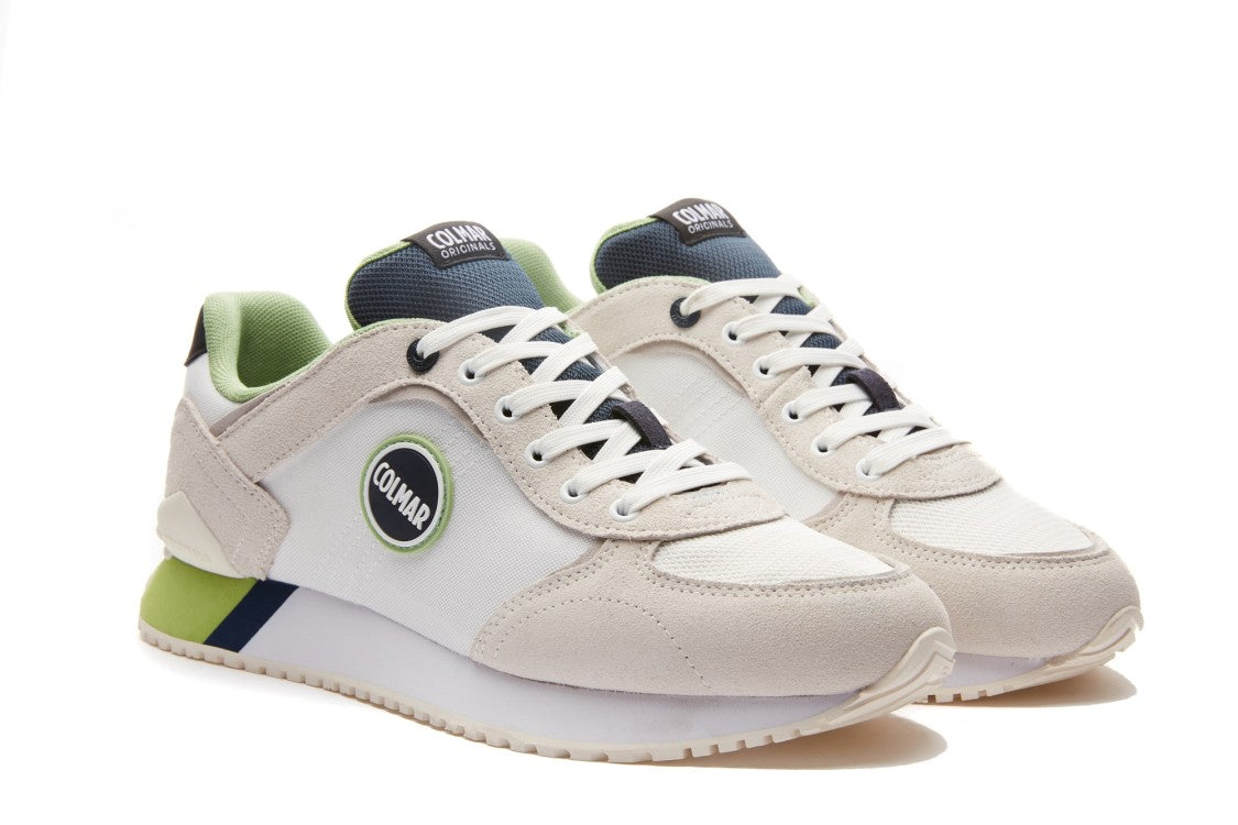 Colmar Originals White Sneakers With Textured Accents