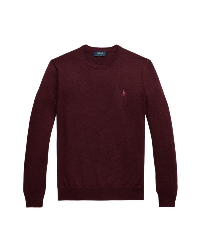 Polo Ralph Lauren Smooth Textured Wine Polo Sweatshirt