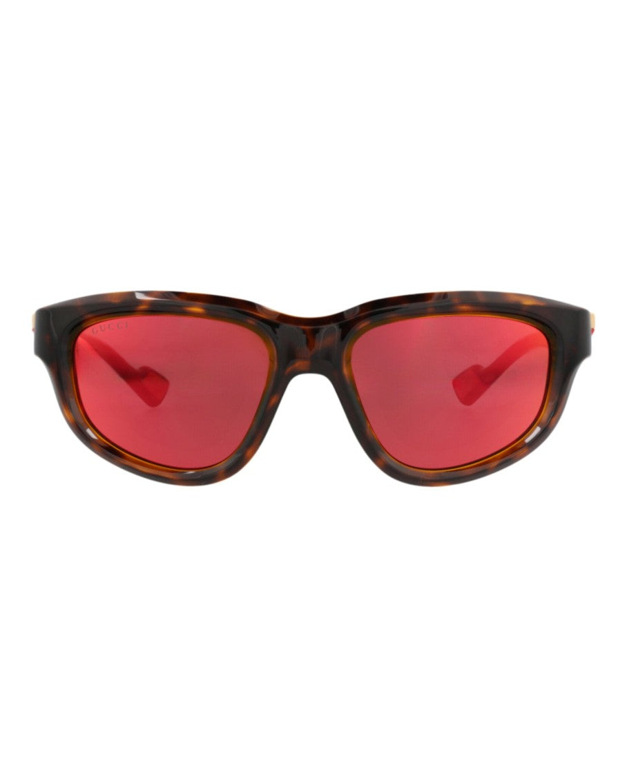 Gucci Round-Frame Injection Sunglasses