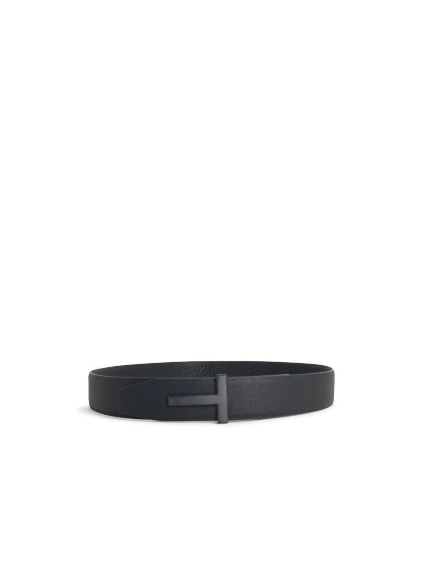 Tom Ford Reversible Black Leather Belt