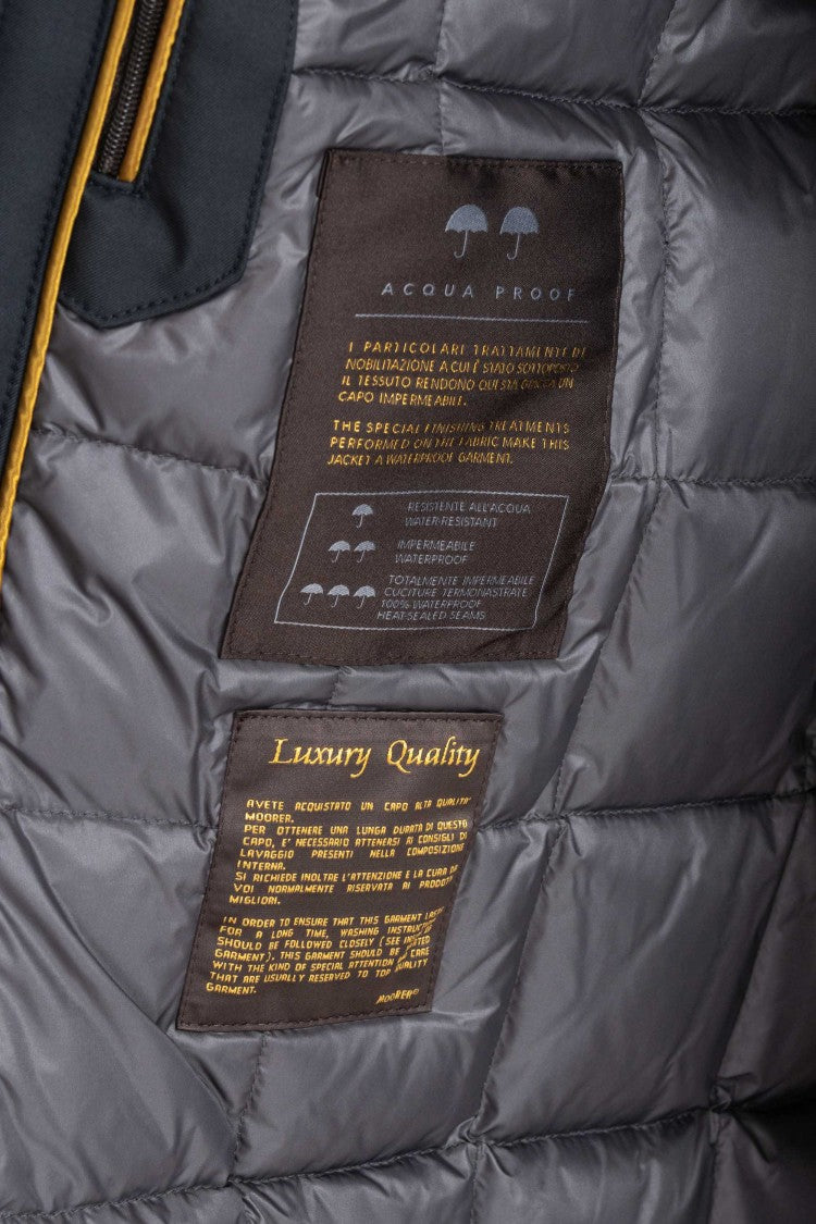 Moorer Padded Nylon Coat Fine Down Mod. Bond-Wi