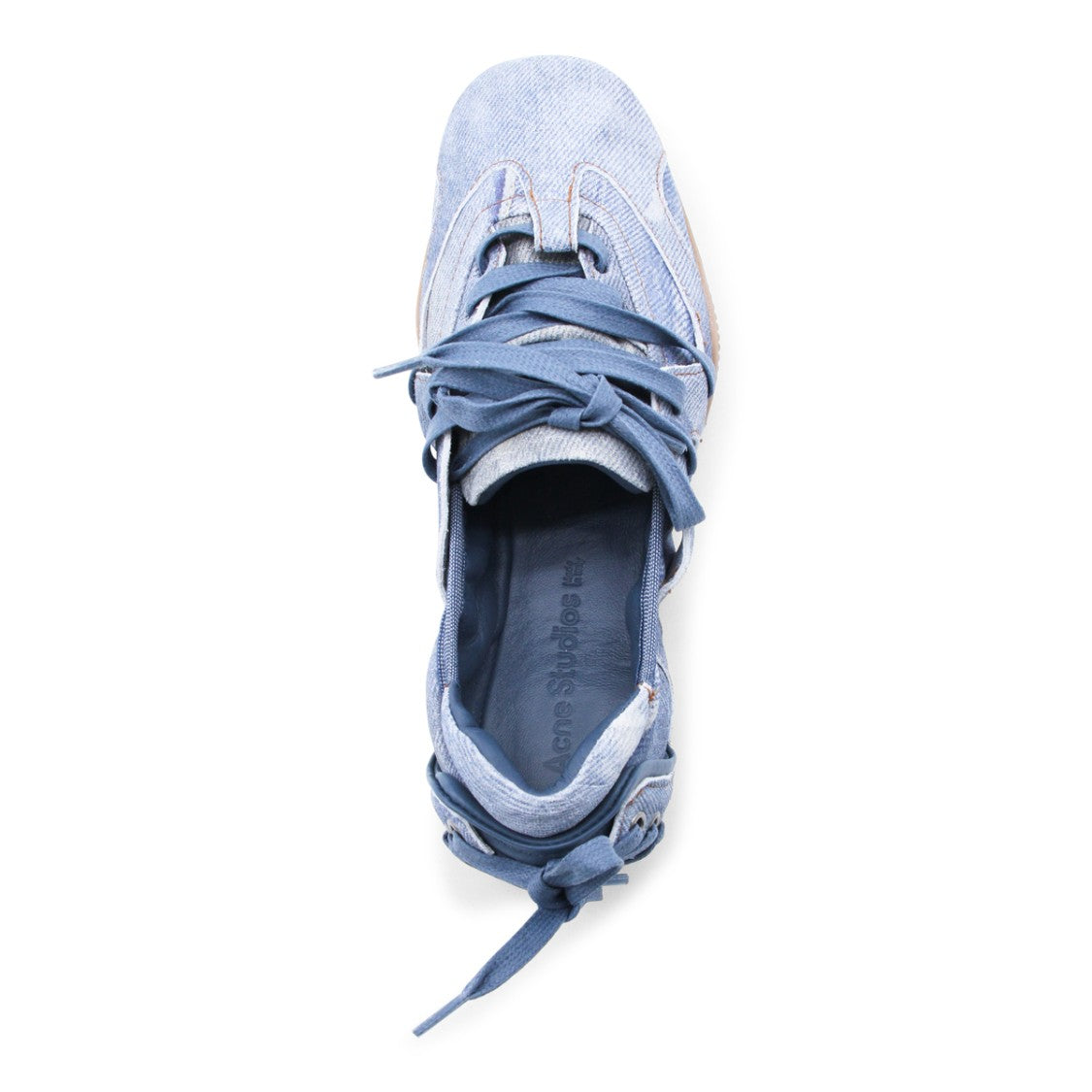 Acne Studios Lace-Up Denim Flats