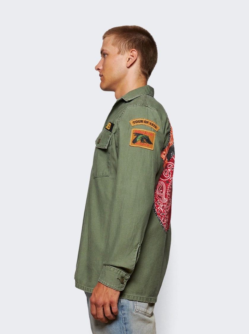 Madeworn Rolling Stone Jacket Faded Army