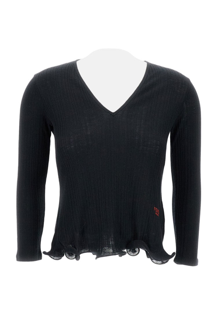 Fendi Rib Kint Top Oma