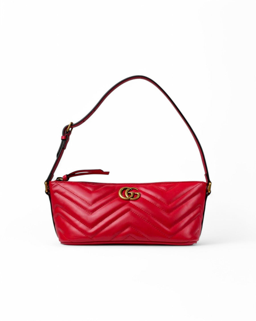 Gucci Pochette Hobo Gg Marmont Red