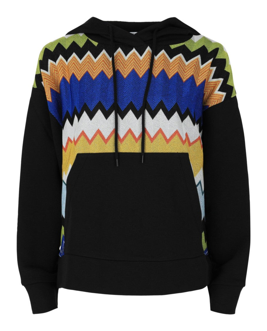 M Missoni Metallic Chevron Hoodie