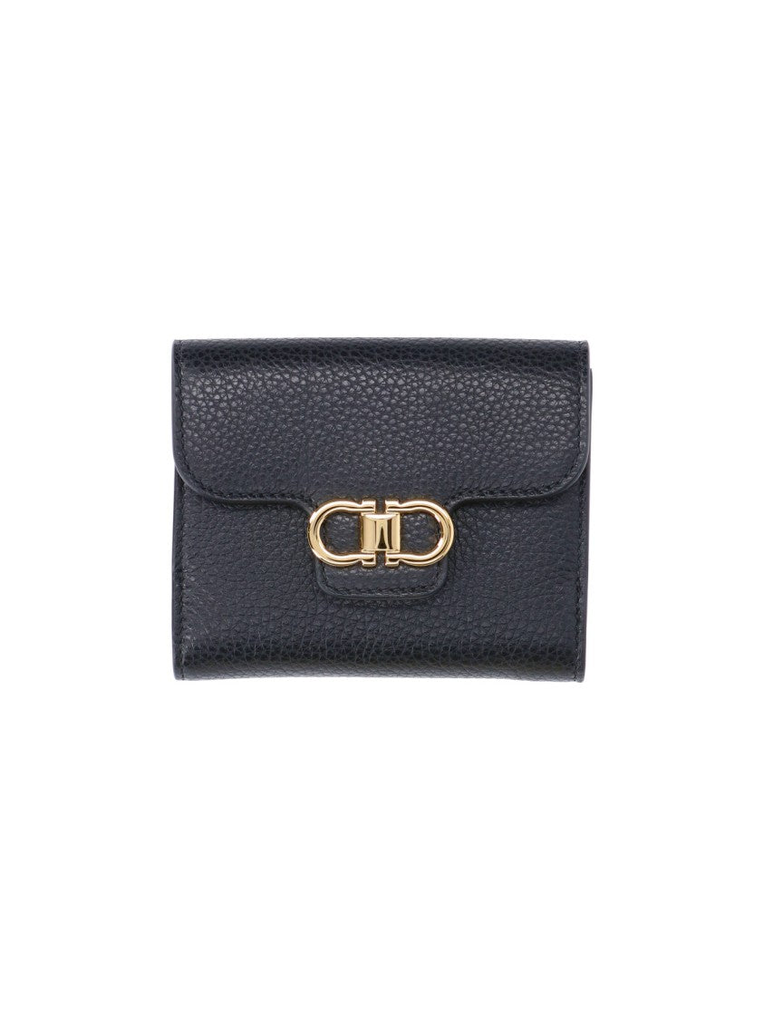 Ferragamo "Gancini" Cardholder – Black