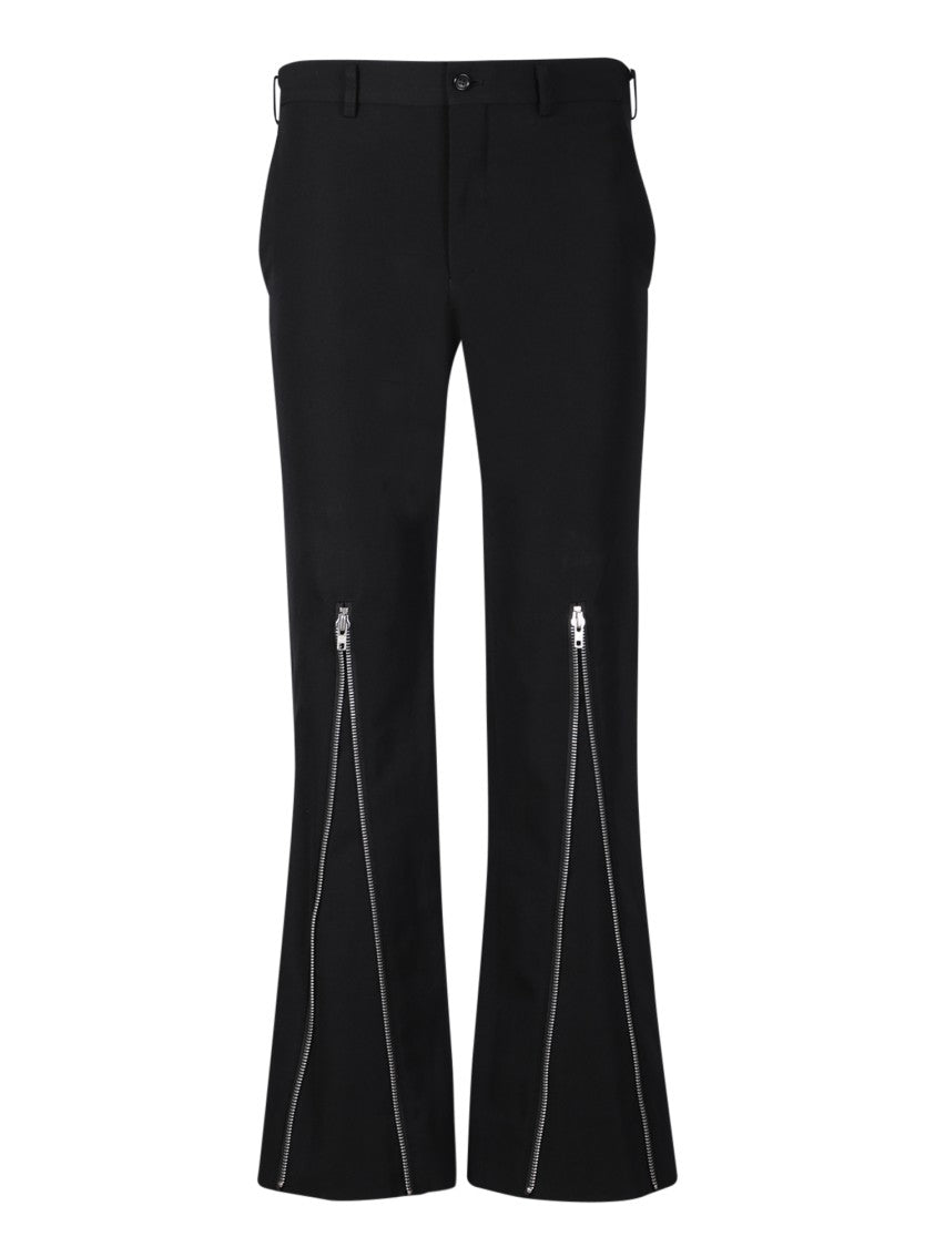 Comme Des Garçons Black Wool Blend Trousers