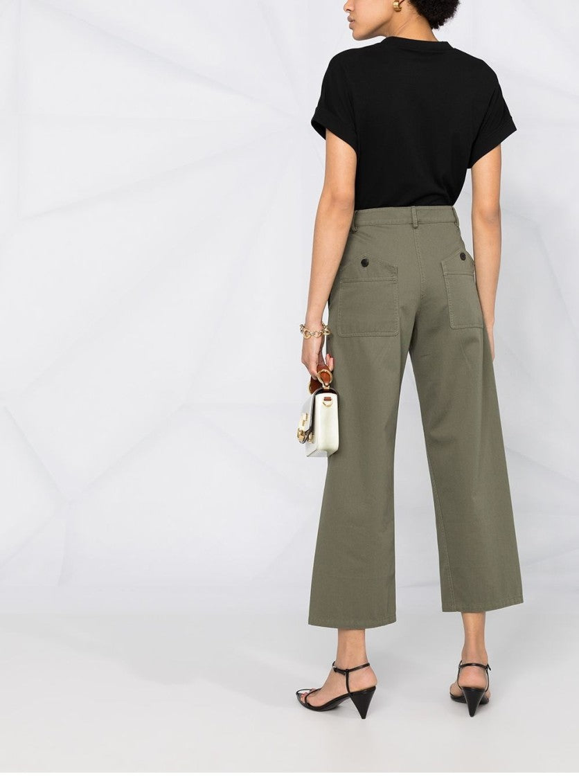 Brunello Cucinelli V-Neck Short Sleeve T-Shirt With Rolled Sleeves