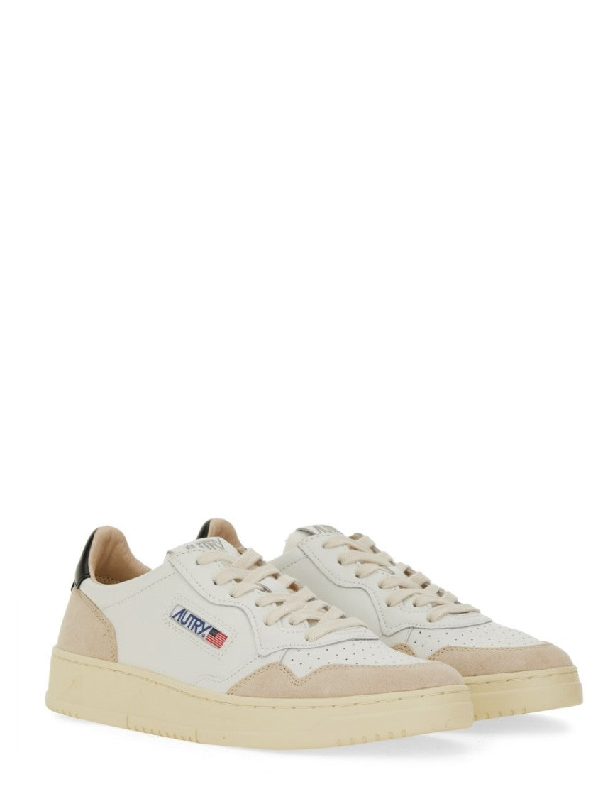 Autry Medalist Low Leather Suede Panels Sneakers