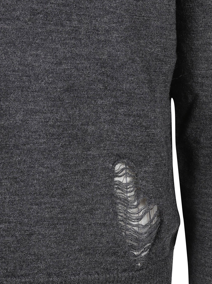 Maison Margiela Classic Crew Neck Grey Sweater