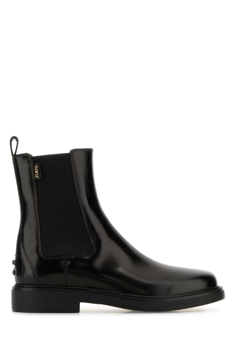 Tod's Black Leather Ankle Boots