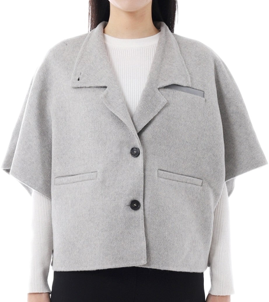 Max Mara Boxy Silhouette Cashmere Cape