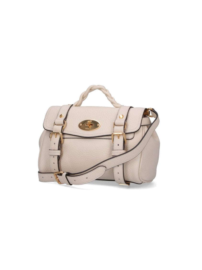 Mulberry “Alexa” Mini Top-Handle Bag – Cream