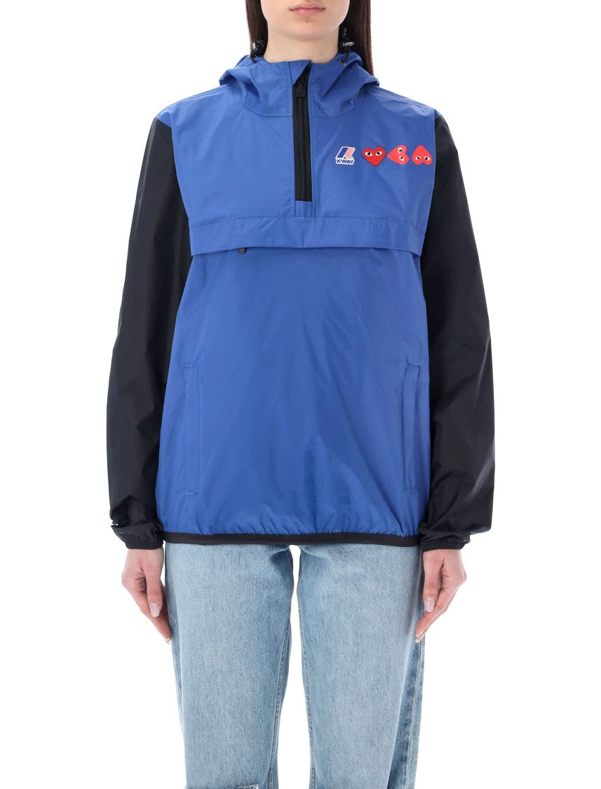 Comme Des Garçons K-Way Hoodie Half Zip